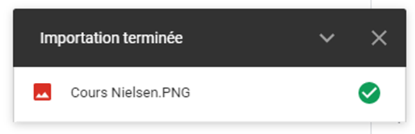  Capture ecran demontrant comment importer le PDF