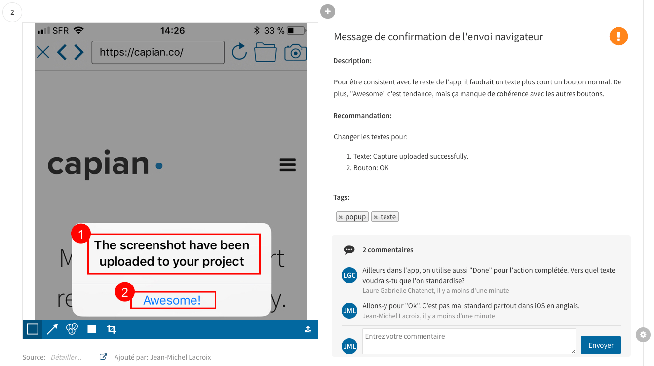 Collaborative Review and iOS Mobile App