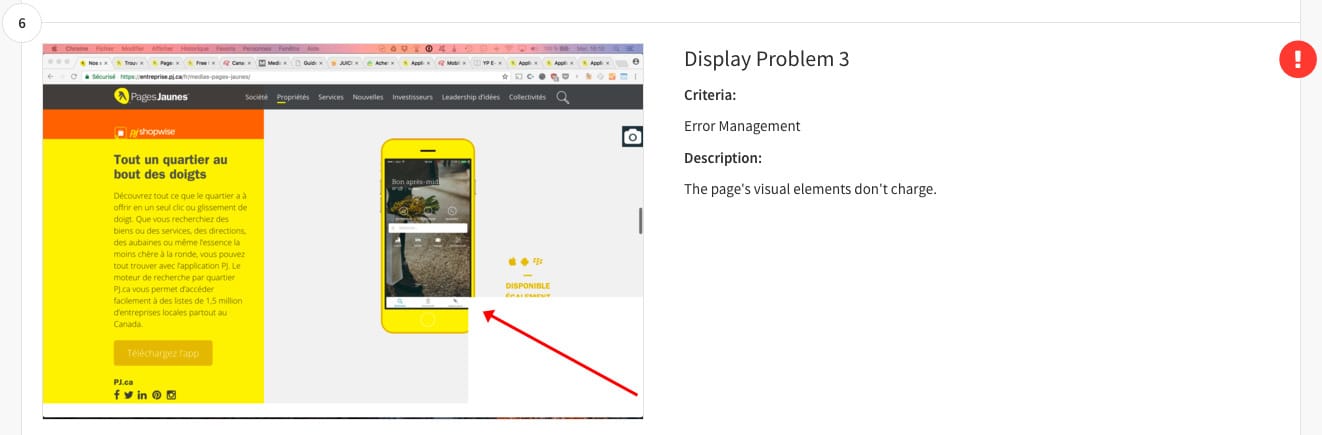 Example of a quick UX audit: Yellow Pages Canada